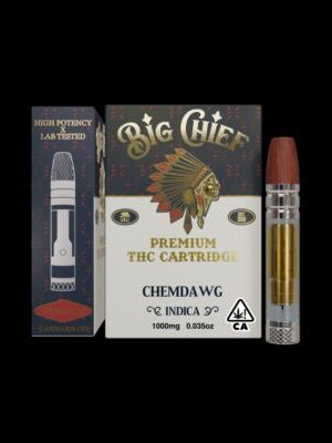 Big Chief Chemdawg – Potent Hybrid Vape Cartridge (1G)