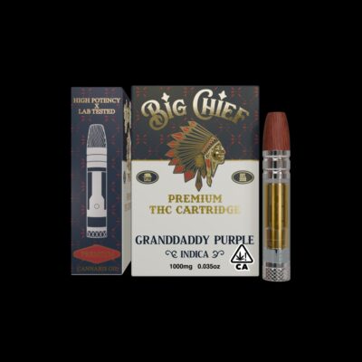 Big Chief Grand Daddy Purple 1g THC Cartridge